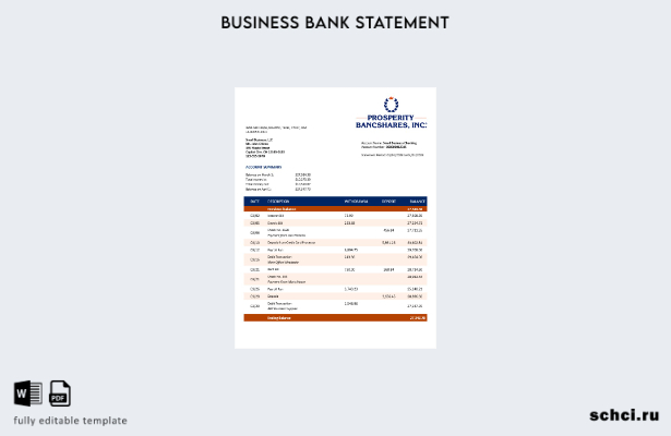 цифровая загрузка выписки по текущему счету компании Prosperity Bancshares Inc. 